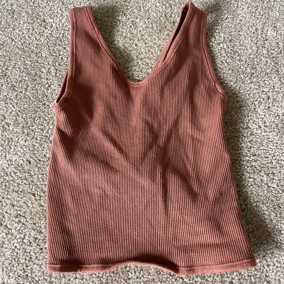Out From Under for Urban Outfitters Twist- Back Ribbed Crop Top - size XS/S - Picture 5 of 6